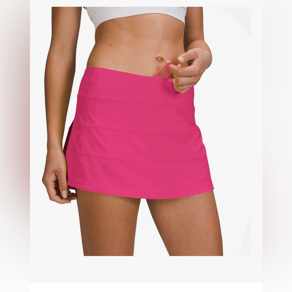 MCEDAR Women  Pleated Tennis Skirt 8 Pink High Waist Pockets Athletic